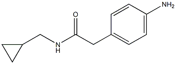 2-(4-aminophenyl)-N-(cyclopropylmethyl)acetamide Struktur