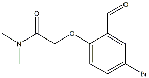 2-(4-bromo-2-formylphenoxy)-N,N-dimethylacetamide Struktur