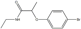 2-(4-bromophenoxy)-N-ethylpropanamide Struktur