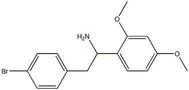 2-(4-bromophenyl)-1-(2,4-dimethoxyphenyl)ethan-1-amine Struktur