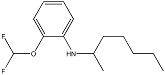 2-(difluoromethoxy)-N-(heptan-2-yl)aniline Struktur