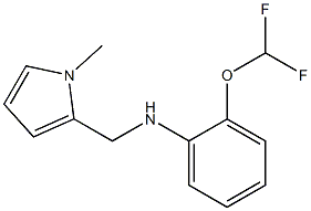 2-(difluoromethoxy)-N-[(1-methyl-1H-pyrrol-2-yl)methyl]aniline Struktur