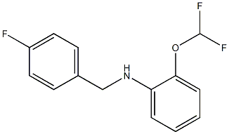 2-(difluoromethoxy)-N-[(4-fluorophenyl)methyl]aniline Struktur