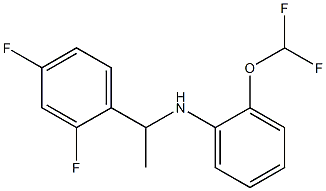 2-(difluoromethoxy)-N-[1-(2,4-difluorophenyl)ethyl]aniline Struktur