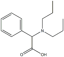 2-(dipropylamino)-2-phenylacetic acid Struktur