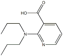 2-(dipropylamino)pyridine-3-carboxylic acid Struktur