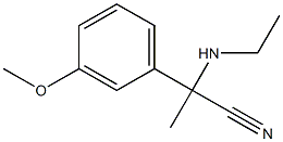 2-(ethylamino)-2-(3-methoxyphenyl)propanenitrile Struktur