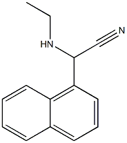 2-(ethylamino)-2-(naphthalen-1-yl)acetonitrile Struktur