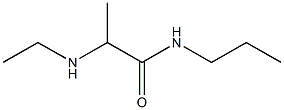 2-(ethylamino)-N-propylpropanamide Struktur