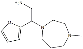 2-(furan-2-yl)-2-(4-methyl-1,4-diazepan-1-yl)ethan-1-amine Struktur