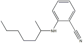 2-(heptan-2-ylamino)benzonitrile Struktur