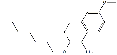 2-(heptyloxy)-6-methoxy-1,2,3,4-tetrahydronaphthalen-1-amine Struktur