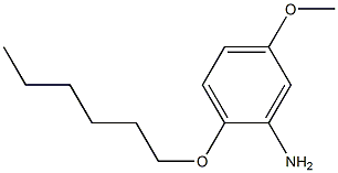 2-(hexyloxy)-5-methoxyaniline Struktur