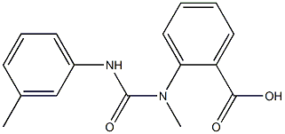 2-(methyl{[(3-methylphenyl)amino]carbonyl}amino)benzoic acid Struktur