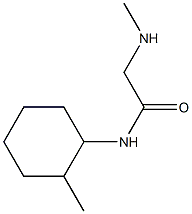 2-(methylamino)-N-(2-methylcyclohexyl)acetamide Struktur