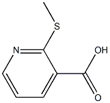 2-(methylsulfanyl)pyridine-3-carboxylic acid Struktur