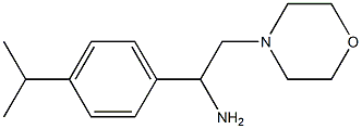 2-(morpholin-4-yl)-1-[4-(propan-2-yl)phenyl]ethan-1-amine Struktur