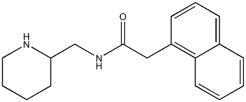 2-(naphthalen-1-yl)-N-(piperidin-2-ylmethyl)acetamide Struktur