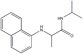 2-(naphthalen-1-ylamino)-N-(propan-2-yl)propanamide Struktur