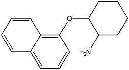 2-(naphthalen-1-yloxy)cyclohexan-1-amine Struktur