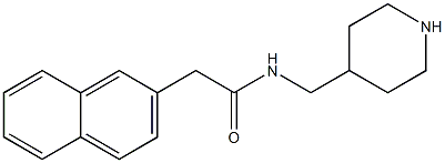 2-(naphthalen-2-yl)-N-(piperidin-4-ylmethyl)acetamide Struktur