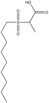 2-(nonane-1-sulfonyl)propanoic acid Struktur