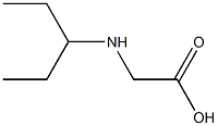 2-(pentan-3-ylamino)acetic acid Struktur