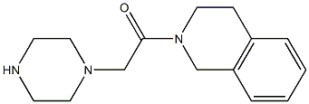 2-(piperazin-1-yl)-1-(1,2,3,4-tetrahydroisoquinolin-2-yl)ethan-1-one Struktur