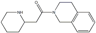 2-(piperidin-2-yl)-1-(1,2,3,4-tetrahydroisoquinolin-2-yl)ethan-1-one Struktur