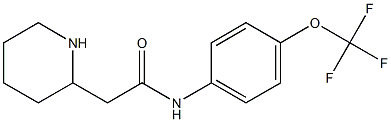 2-(piperidin-2-yl)-N-[4-(trifluoromethoxy)phenyl]acetamide Struktur