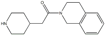 2-(piperidin-4-ylacetyl)-1,2,3,4-tetrahydroisoquinoline Struktur