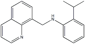 2-(propan-2-yl)-N-(quinolin-8-ylmethyl)aniline Struktur