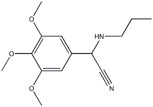 2-(propylamino)-2-(3,4,5-trimethoxyphenyl)acetonitrile Struktur