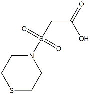 2-(thiomorpholine-4-sulfonyl)acetic acid Struktur