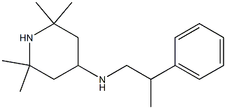 2,2,6,6-tetramethyl-N-(2-phenylpropyl)piperidin-4-amine Struktur