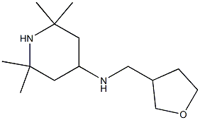 2,2,6,6-tetramethyl-N-(oxolan-3-ylmethyl)piperidin-4-amine Struktur