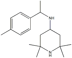 2,2,6,6-tetramethyl-N-[1-(4-methylphenyl)ethyl]piperidin-4-amine Struktur