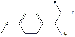 2,2-difluoro-1-(4-methoxyphenyl)ethan-1-amine Struktur