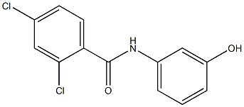 2,4-dichloro-N-(3-hydroxyphenyl)benzamide Struktur