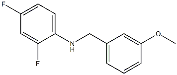 2,4-difluoro-N-[(3-methoxyphenyl)methyl]aniline Struktur