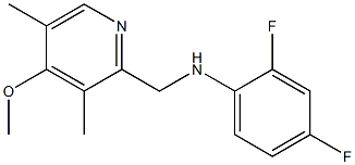 2,4-difluoro-N-[(4-methoxy-3,5-dimethylpyridin-2-yl)methyl]aniline Struktur