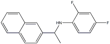 2,4-difluoro-N-[1-(naphthalen-2-yl)ethyl]aniline Struktur