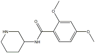 2,4-dimethoxy-N-(piperidin-3-yl)benzamide Struktur