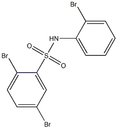 2,5-dibromo-N-(2-bromophenyl)benzene-1-sulfonamide Struktur