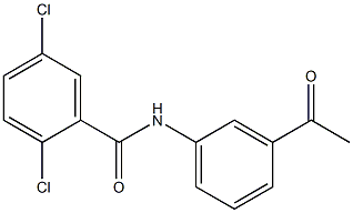 2,5-dichloro-N-(3-acetylphenyl)benzamide Struktur