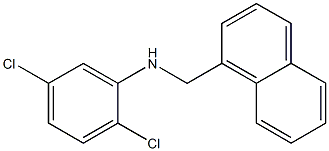 2,5-dichloro-N-(naphthalen-1-ylmethyl)aniline Struktur