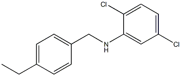 2,5-dichloro-N-[(4-ethylphenyl)methyl]aniline Struktur