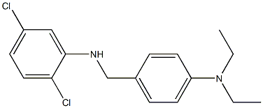 2,5-dichloro-N-{[4-(diethylamino)phenyl]methyl}aniline Struktur