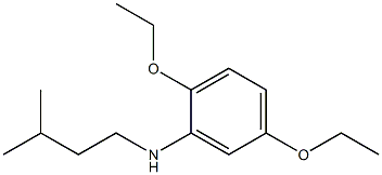 2,5-diethoxy-N-(3-methylbutyl)aniline Struktur