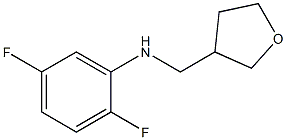 2,5-difluoro-N-(oxolan-3-ylmethyl)aniline Struktur